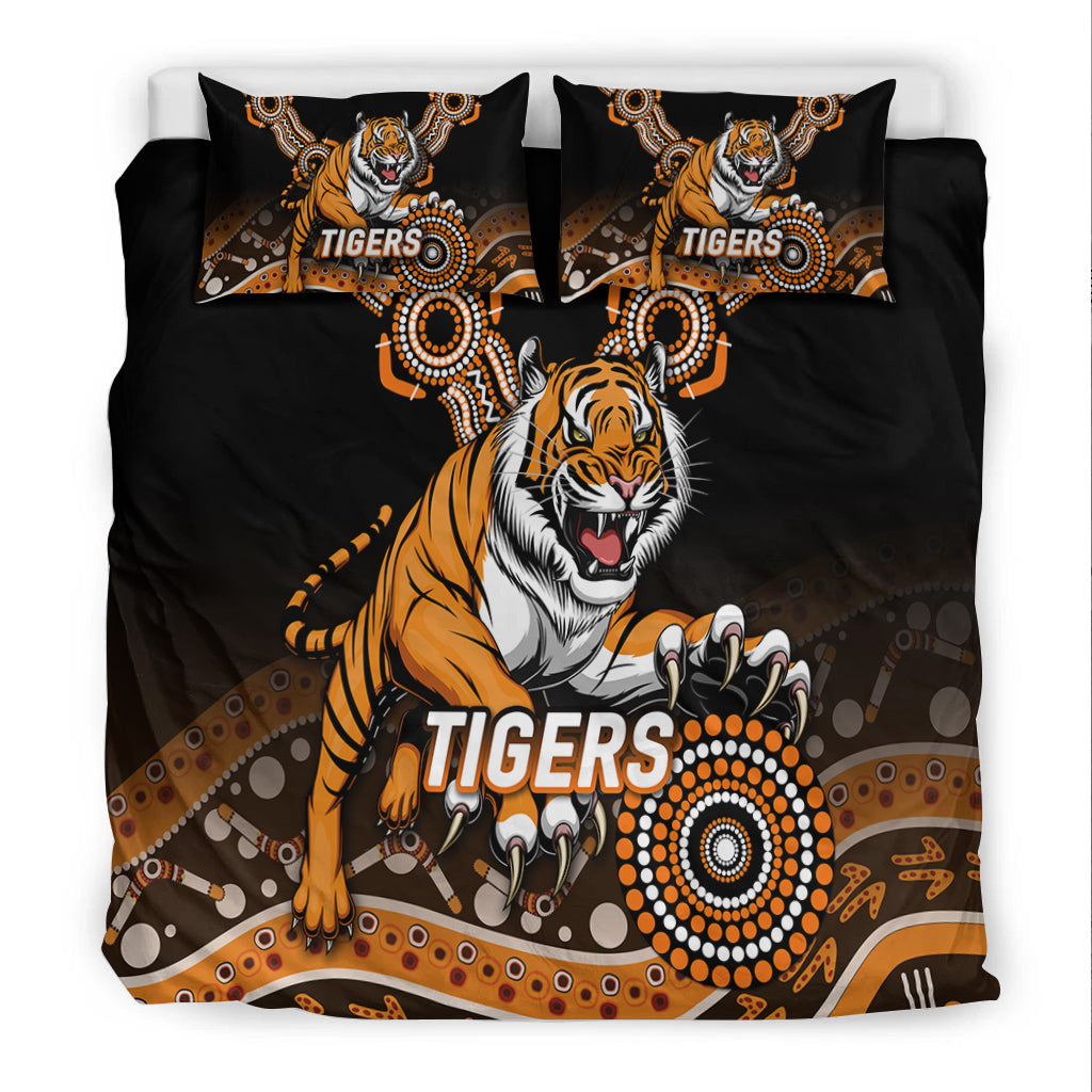 Tigers Rugby 2022 Aboriginal Art Bedding Set - - Vibe Hoodie Shop
