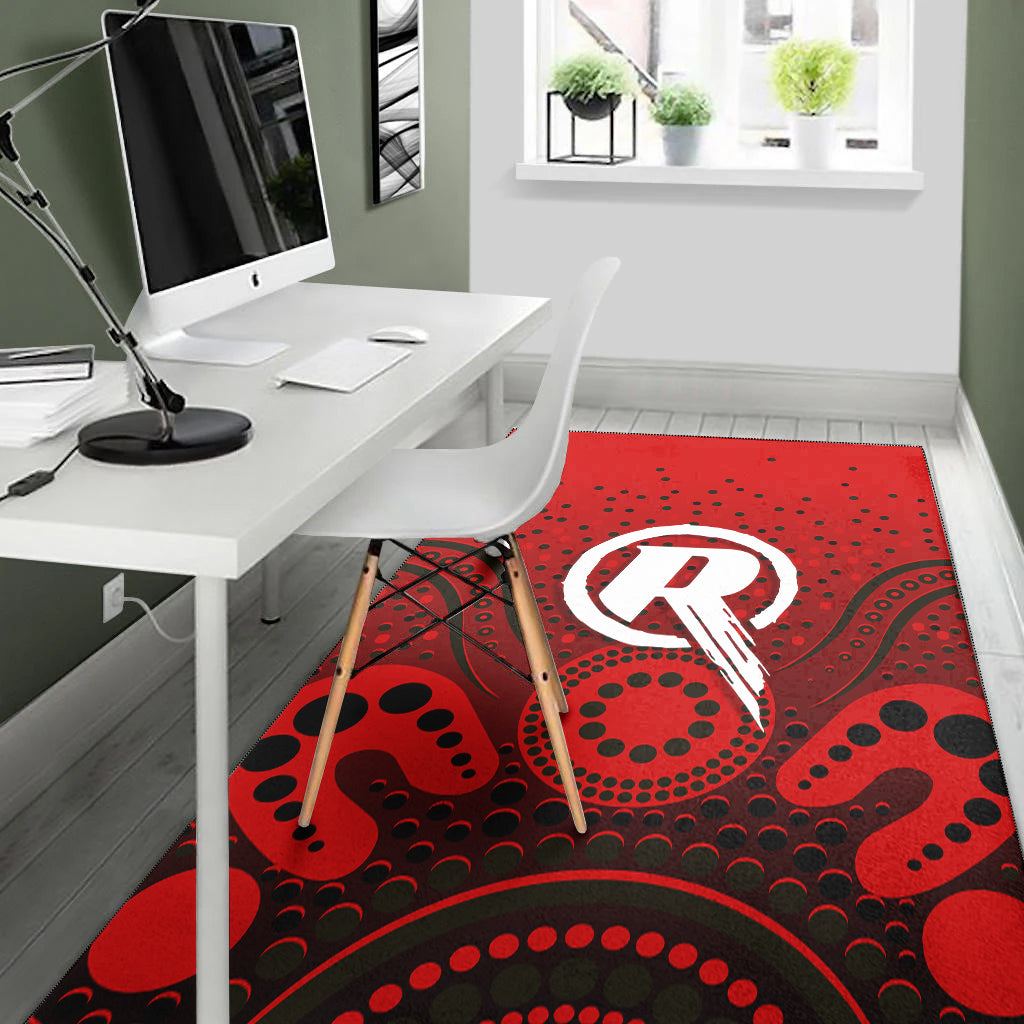 Melbourne Renegades Area Rug - Aboriginal Style Of Dot - - Vibe Hoodie Shop