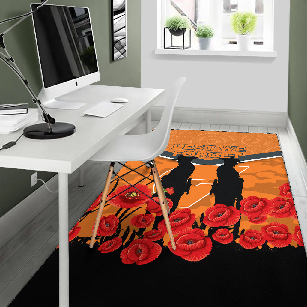 Giants ANZAC Day Area Rug - Indigenous Art - - Vibe Hoodie Shop