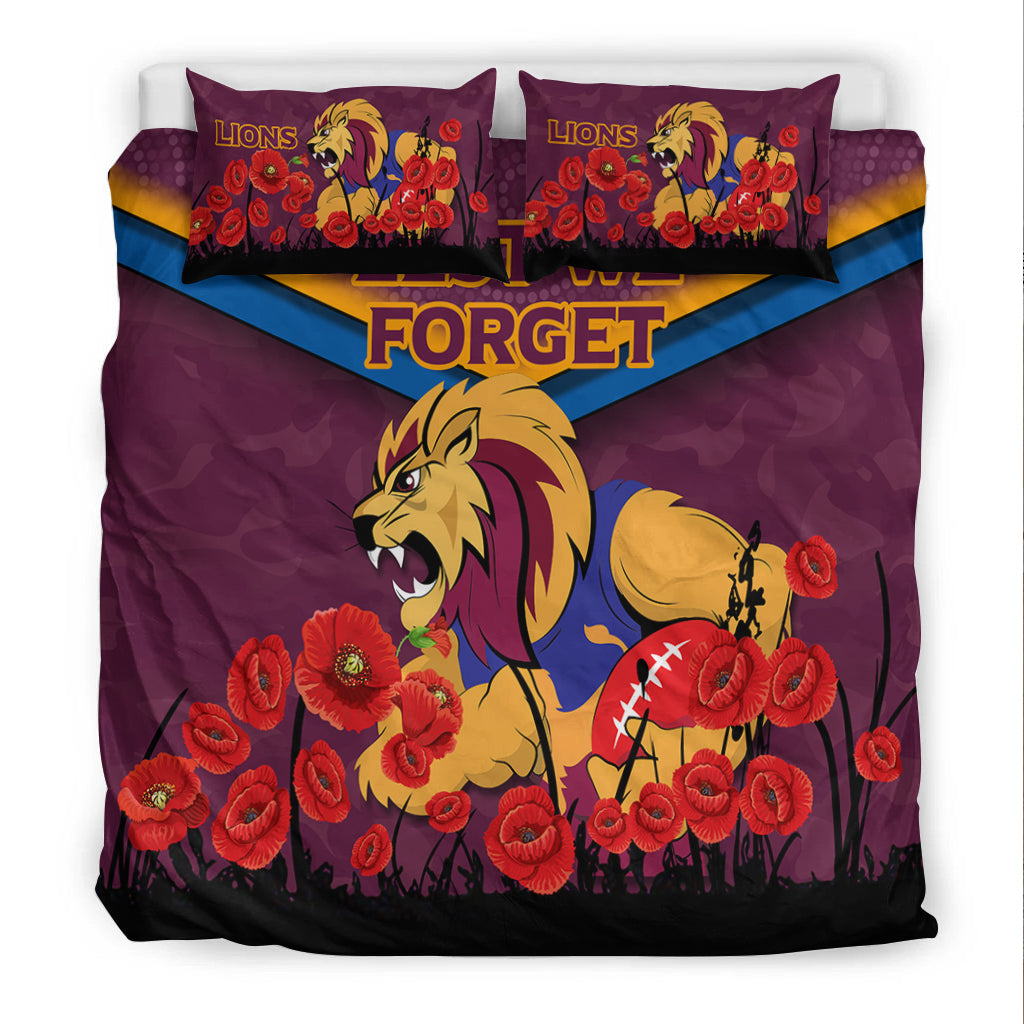 Brisbane Lions ANZAC Day Bedding Set - Indigenous Art - - Vibe Hoodie Shop