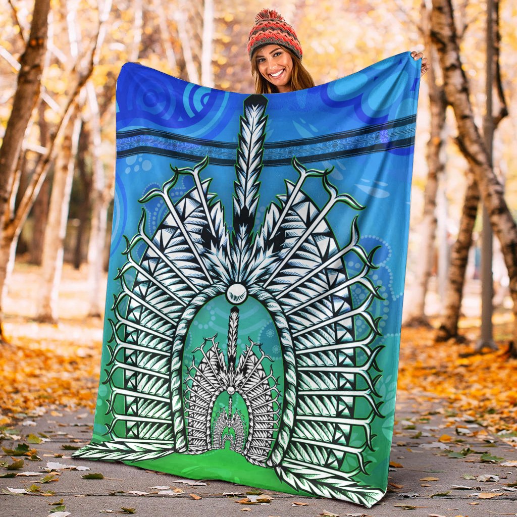 Blanket - Turtle Background With Dhari Mask - Vibe Hoodie Shop