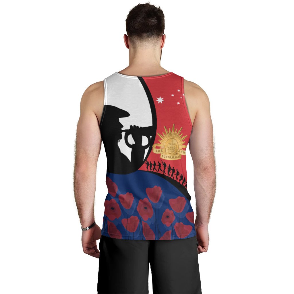 ANZAC Day Men's Tank Top - We will remember Them - Vibe Hoodie Shop