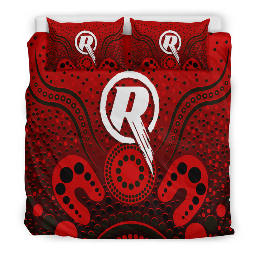 Melbourne Renegades Bedding Set - Aboriginal Style Of Dot - - Vibe Hoodie Shop