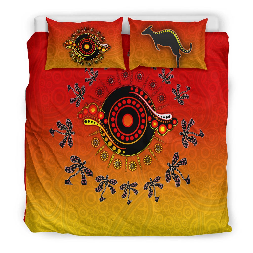 Aboriginal Bedding Set - Circle Pattern - Vibe Hoodie Shop