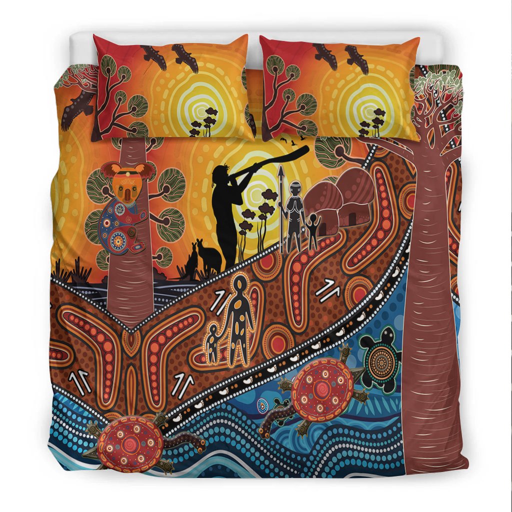 Aboriginal Bedding Set - Aboriginal Life - Vibe Hoodie Shop