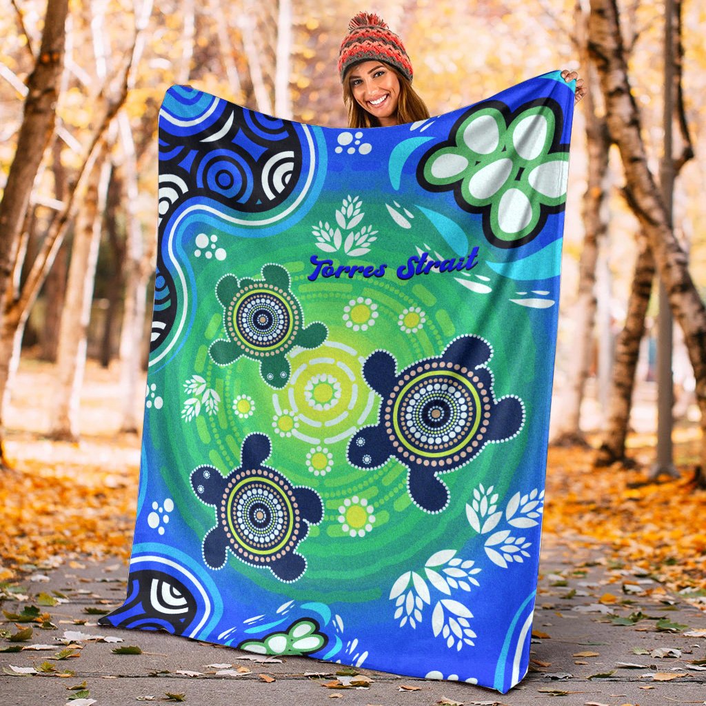 Blanket - Australia Turtle Blue Sea - Vibe Hoodie Shop