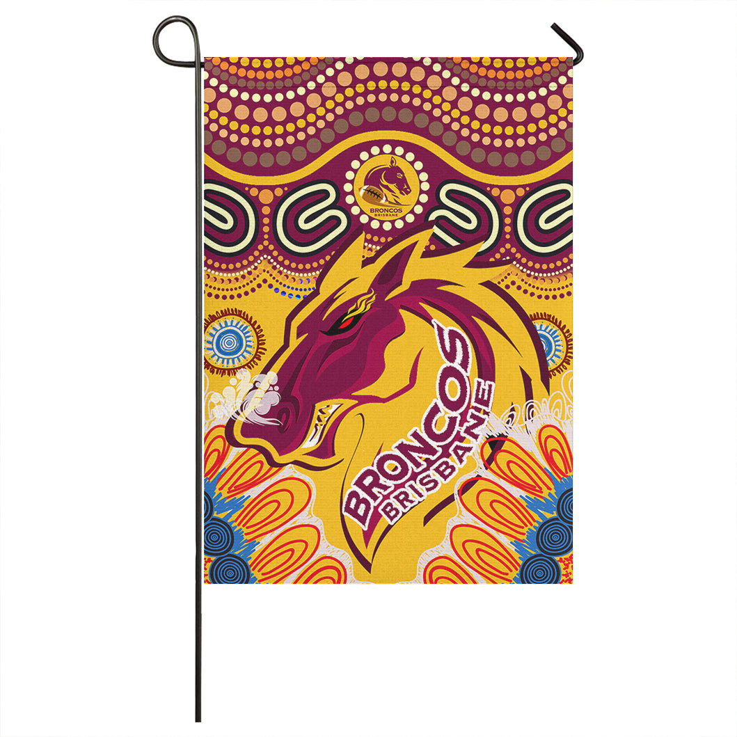 Broncos Rugby Aboriginal Flag - Custom Indigenous Super Broncos Flag - Vibe Hoodie Shop