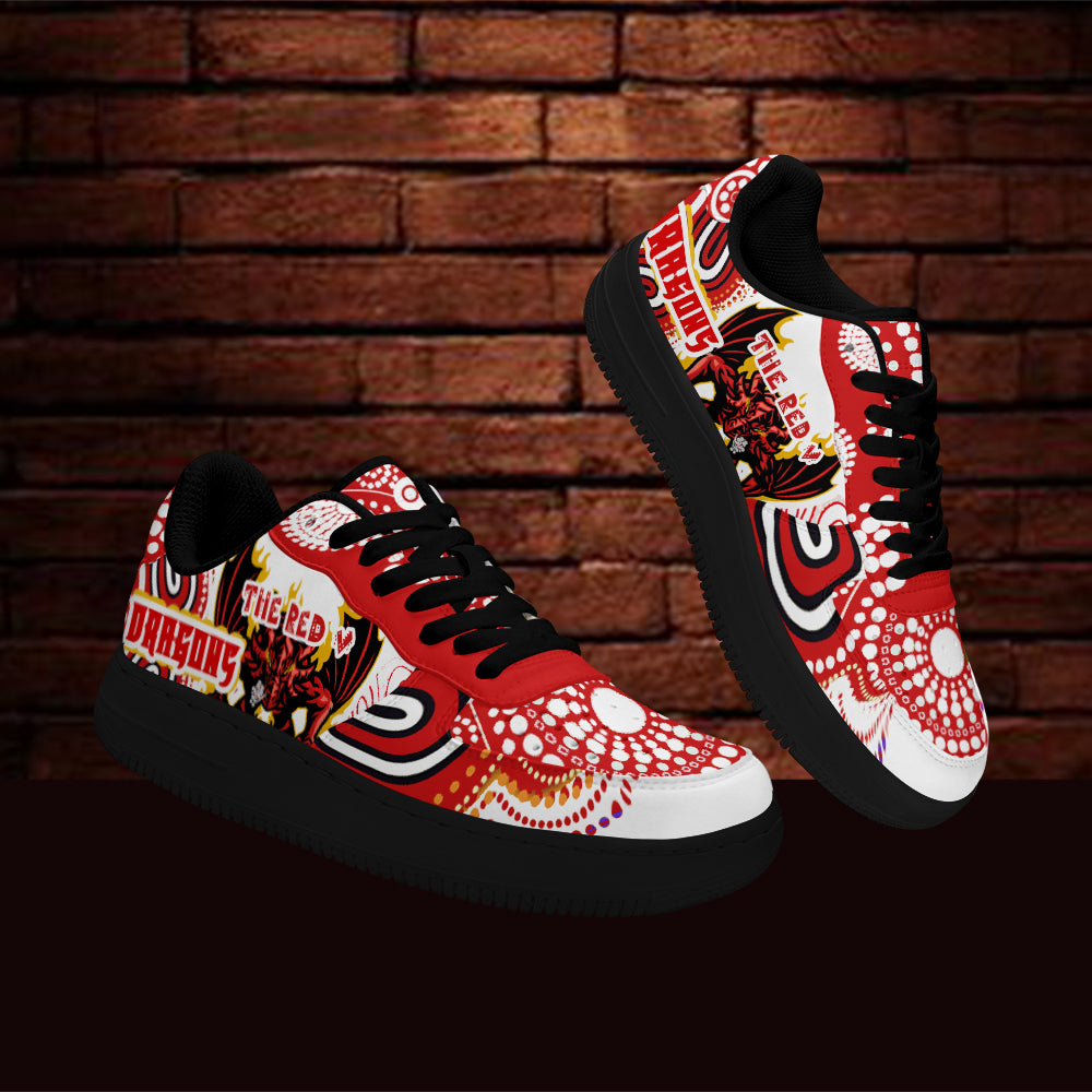 st-george-rugby-low-top-sneakers-f1-the-red-v-with-aboriginal-and-torres-strait-islander-culture-low-top-sneakers