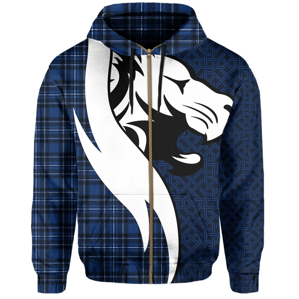 Scotland Zip Hoodie - Scottish Lion - Vibe Hoodie Shop