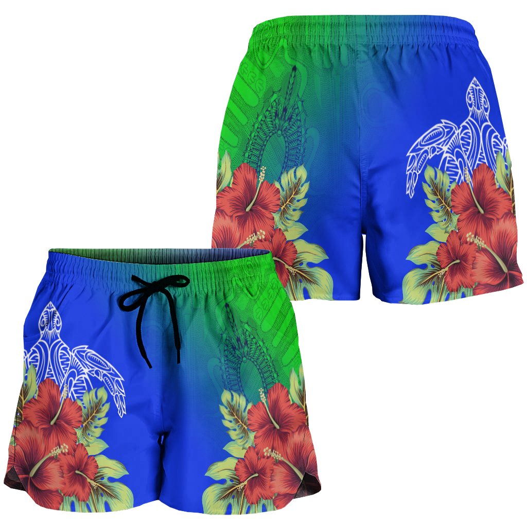 torres-strait-islanders-women-shorts-ocean-hibiscus