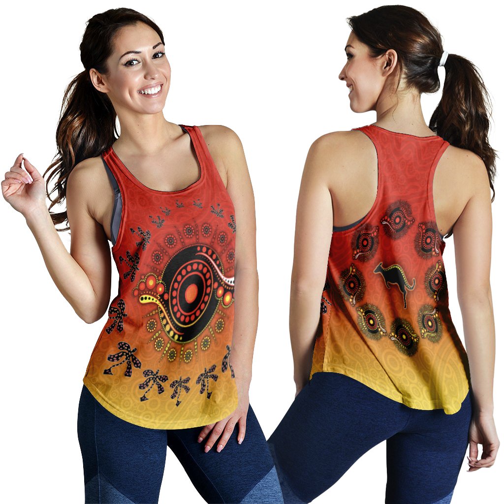 Aboriginal Women's Tank Top - Circle Pattern - Vibe Hoodie Shop