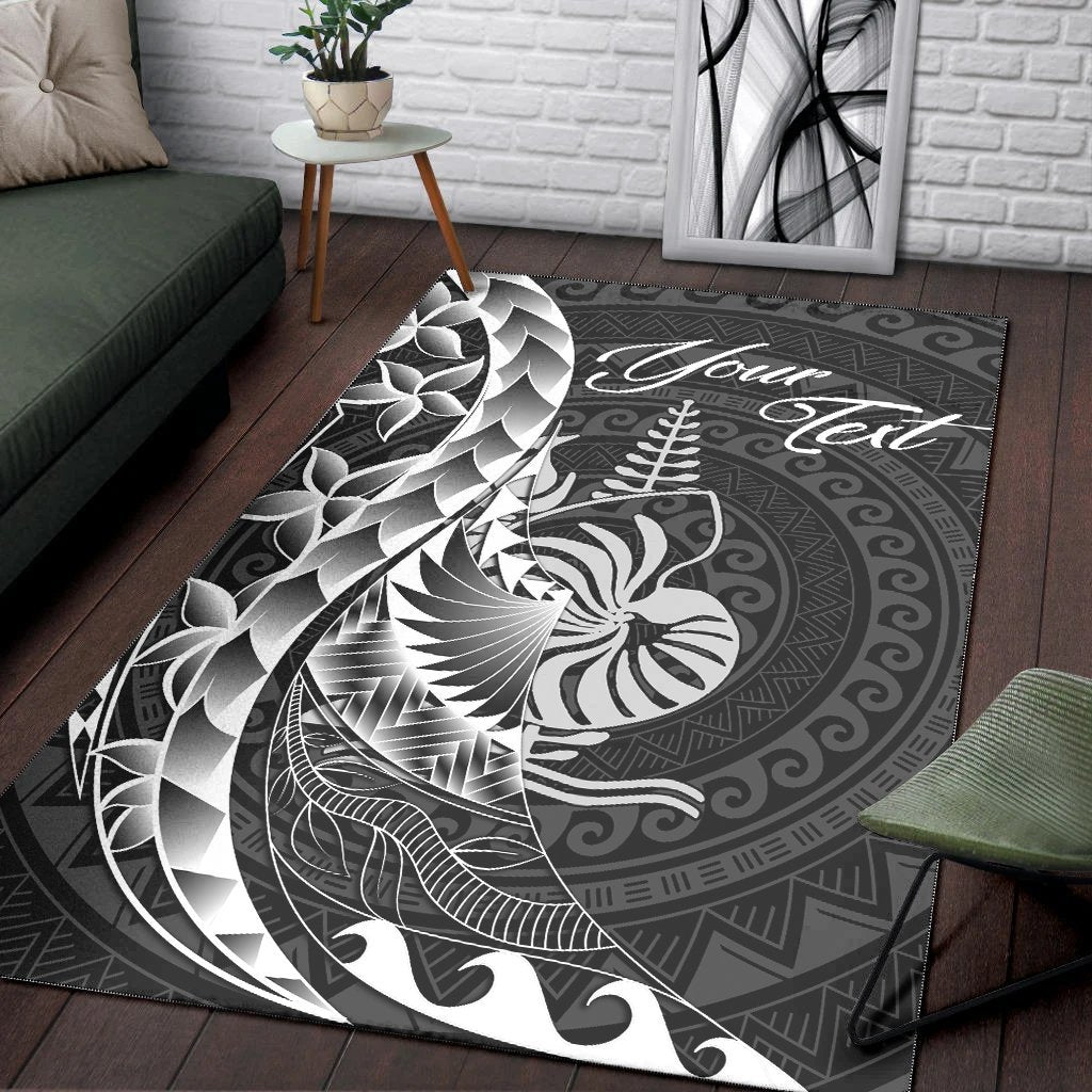 New Caledonia Area Rug - Custom Personalised Polynesian Pattern Style - Vibe Hoodie Shop