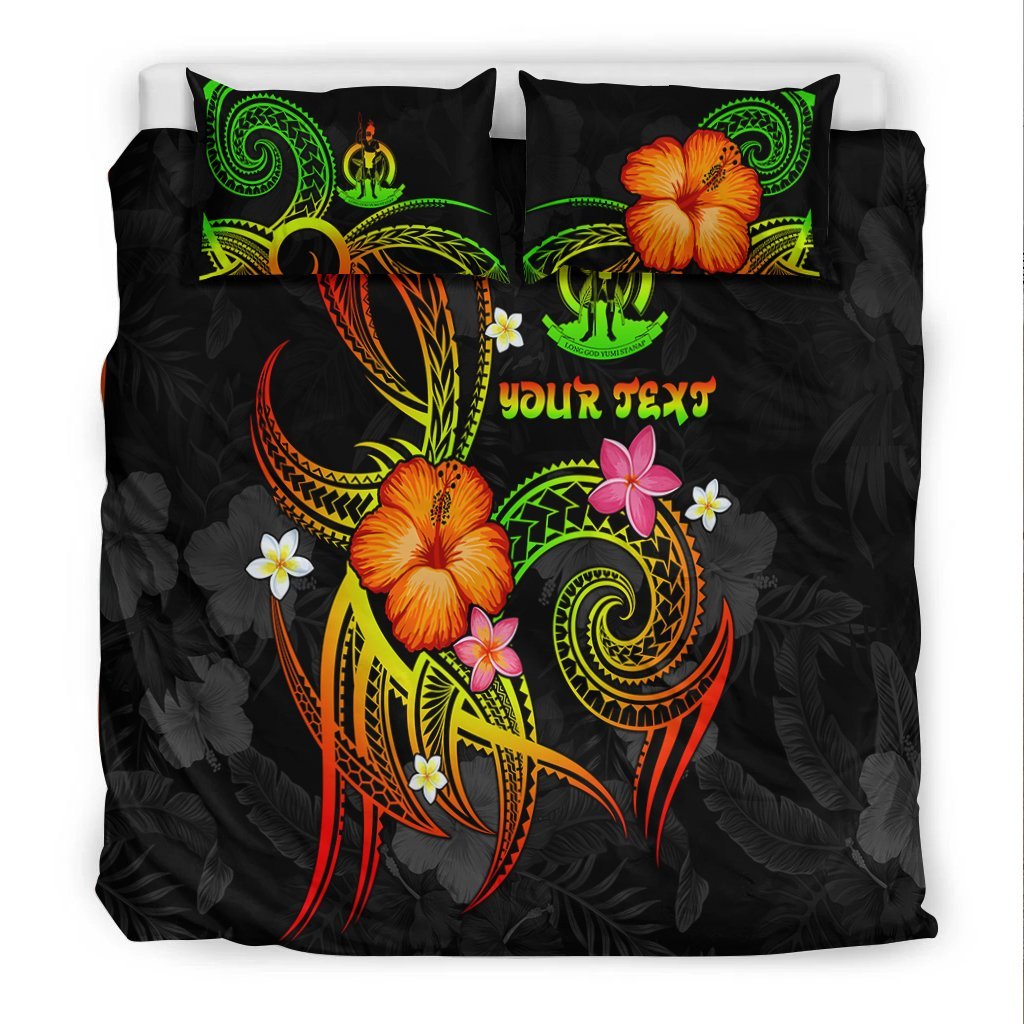 Vanuatu Polynesian Personalised Bedding Set - Legend of Vanuatu (Reggae) - Vibe Hoodie Shop