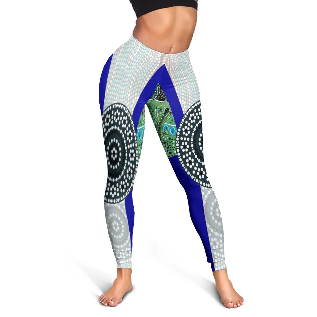 Leggings - Flag of Torres Strait Islanders - Vibe Hoodie Shop