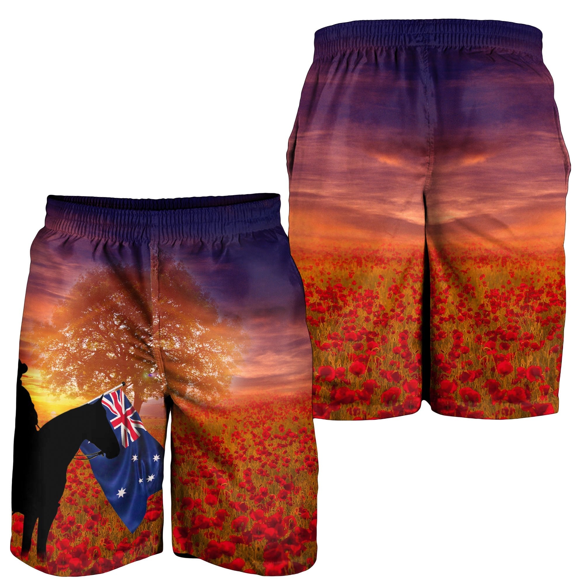 ANZAC Day 2021 Men's Shorts - Lest We Forget - Vibe Hoodie Shop