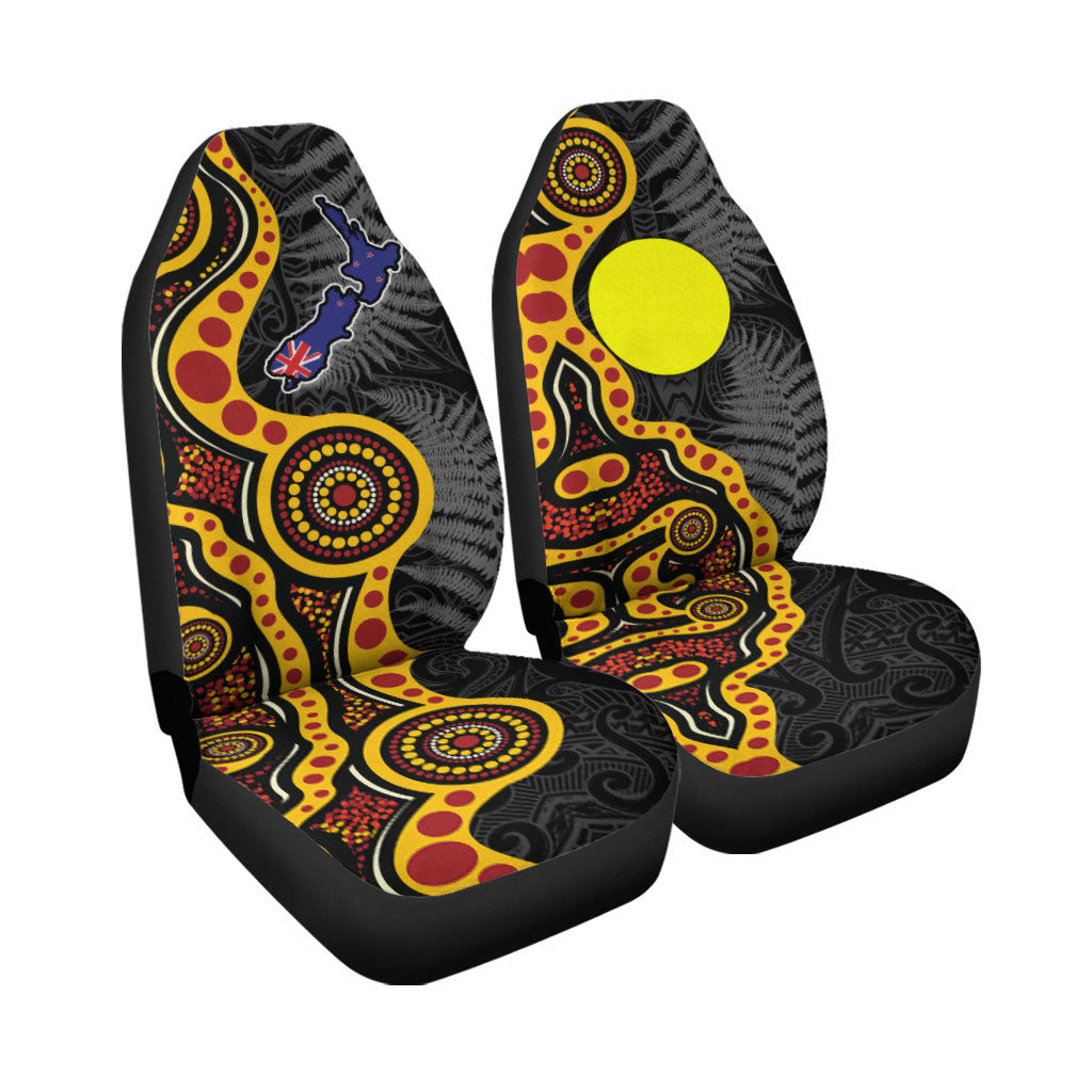 New Zealand Maori Combine Australia Aboriginal Car Seat Covers - - Vibe Hoodie Shop