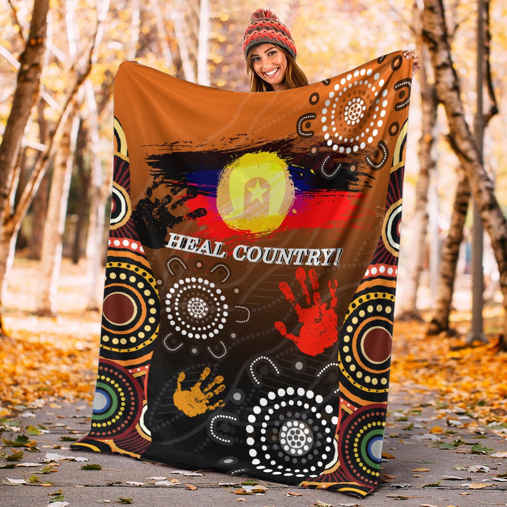 NAIDOC Premium Blanket - Heal Country 2021 - Vibe Hoodie Shop