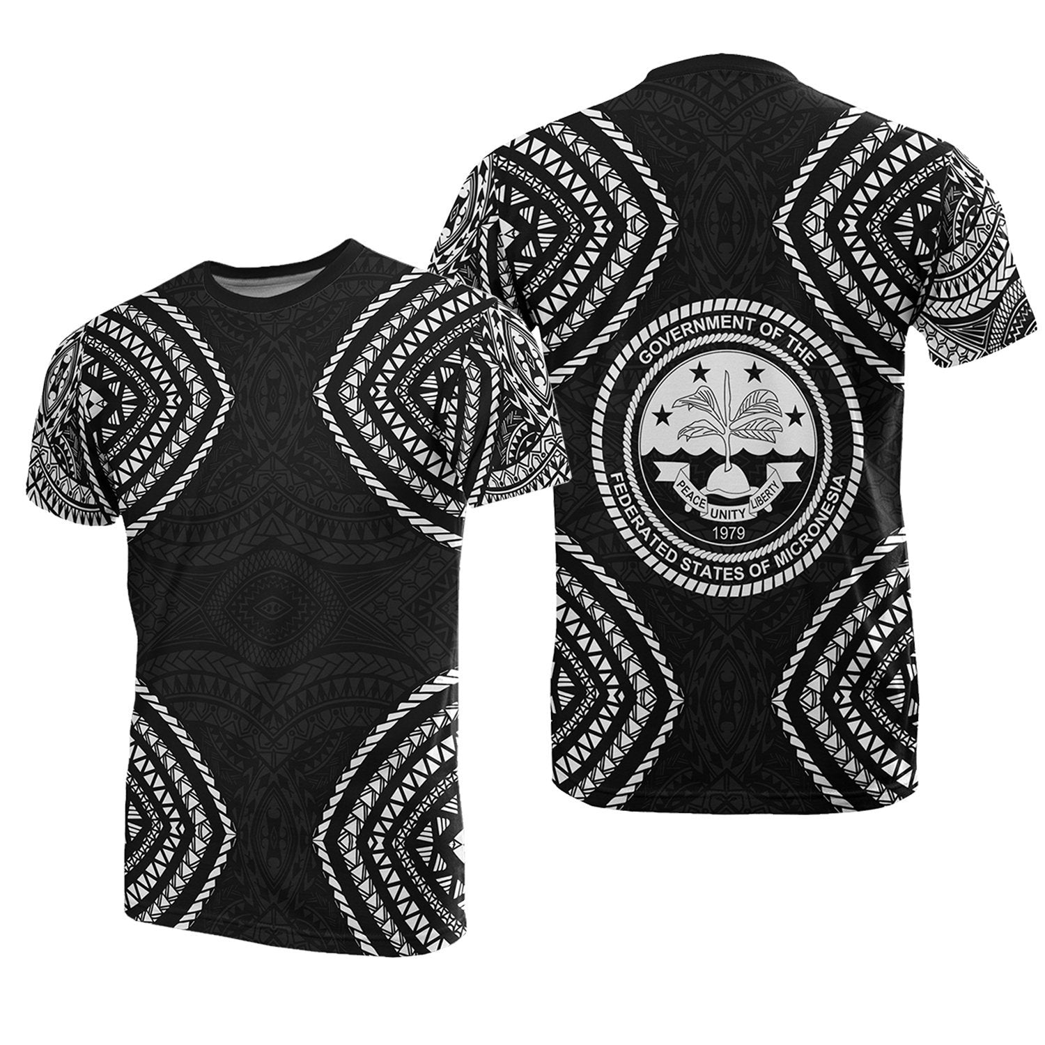 Vibe Hoodie Federated States Of Micronesia T shirt Black Warrior Style - Vibe Hoodie Shop