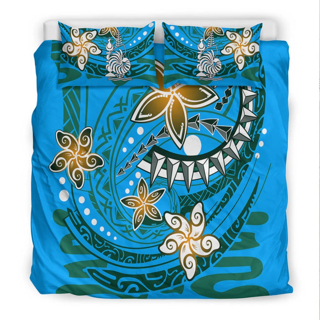 New Caledonia Bedding Set - Spring Style Blue Color - Vibe Hoodie Shop