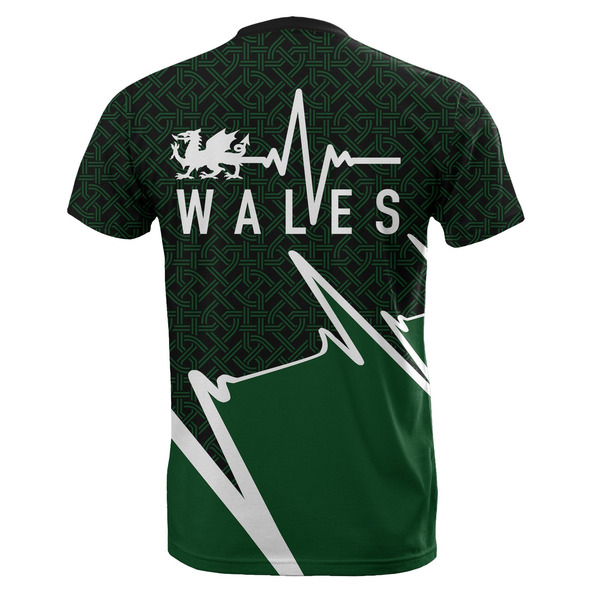 Wales T shirt - Cymru In My Heartbeat - Vibe Hoodie Shop