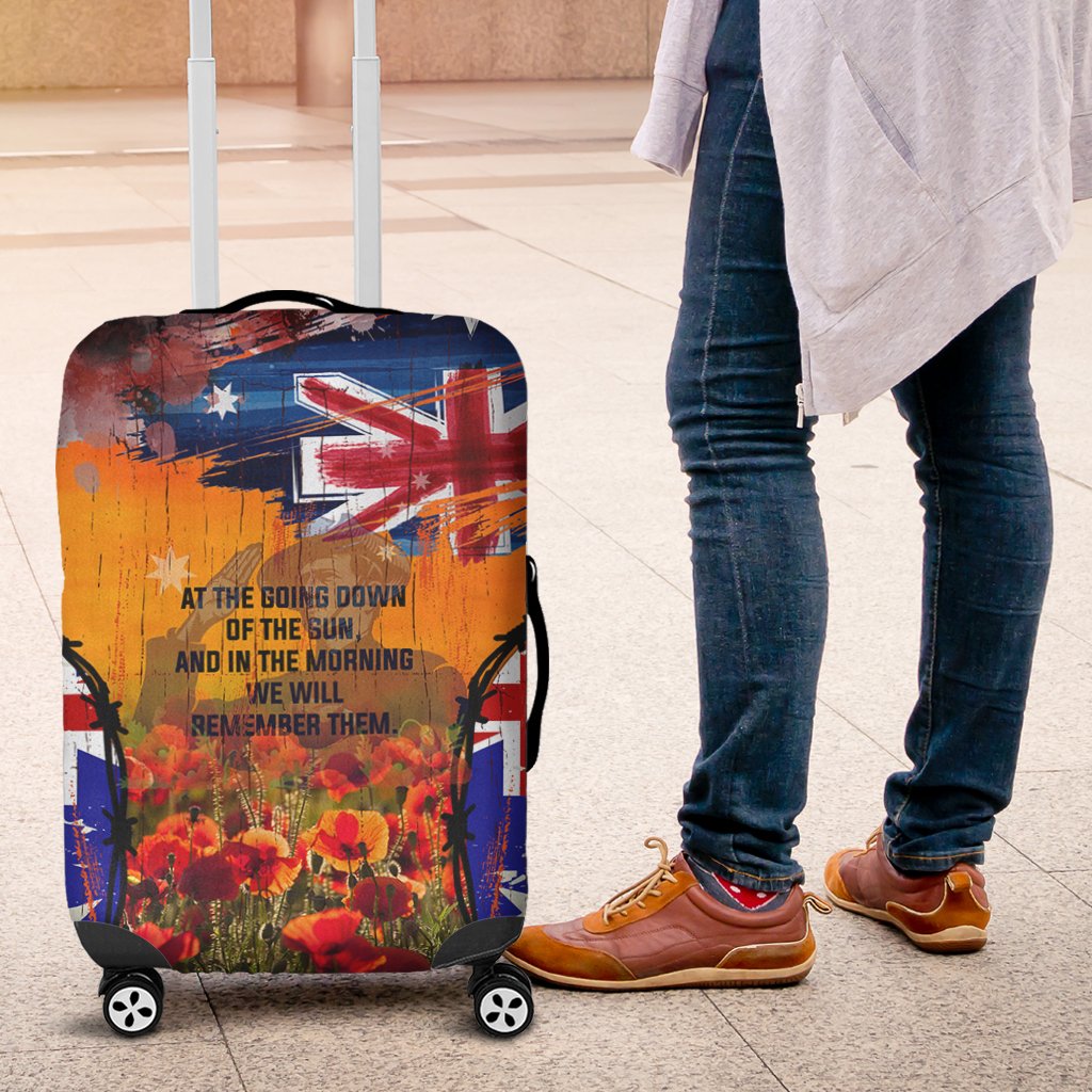 Australia ANZAC Day 2021 Luggage Cover - ANZAC Day Commemoration - Vibe Hoodie Shop