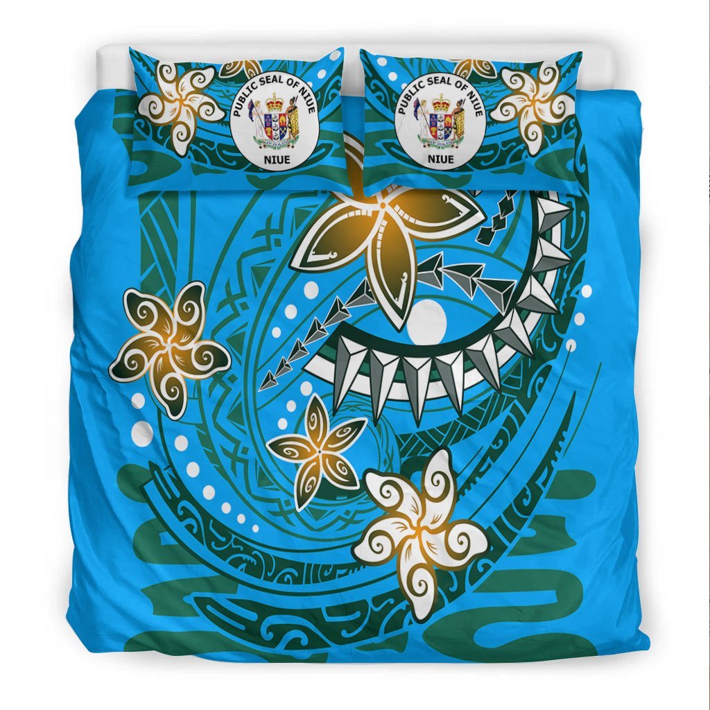 Niue Bedding Set - Spring Style Blue Color - Vibe Hoodie Shop