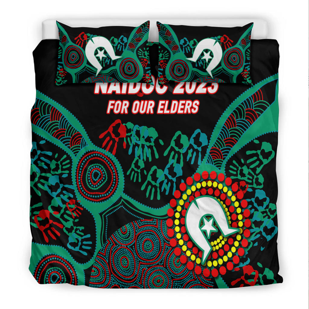 NAIDOC Week 2023 Aboriginal Art For Our Elders Bedding Set - - Vibe Hoodie Shop