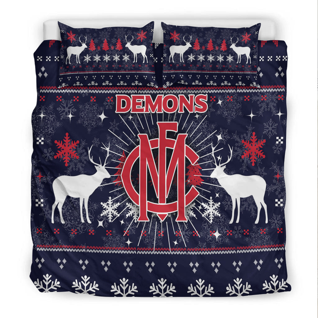 Demons Bedding Set - Christmas Ugly Style - - Vibe Hoodie Shop