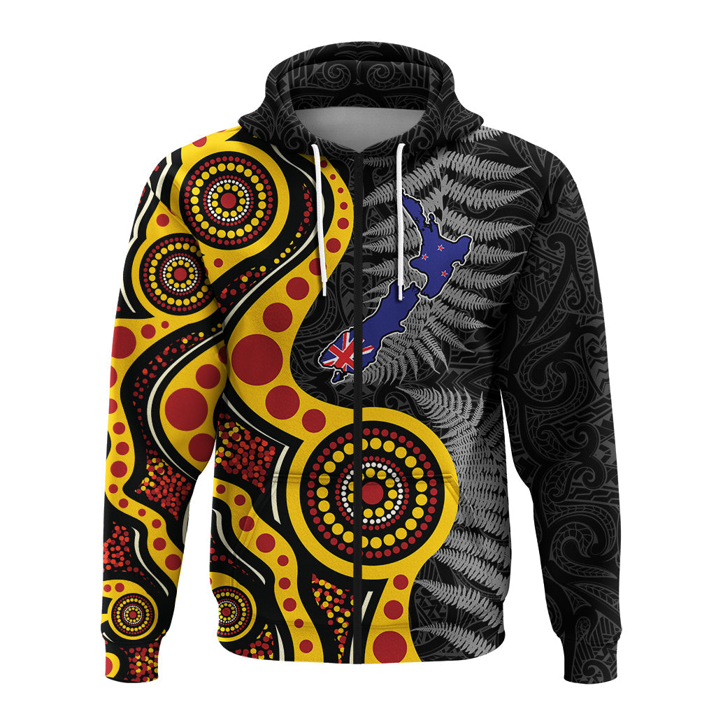 New Zealand Maori Combine Australia Aboriginal Hoodie - LT12 - Vibe Hoodie Shop