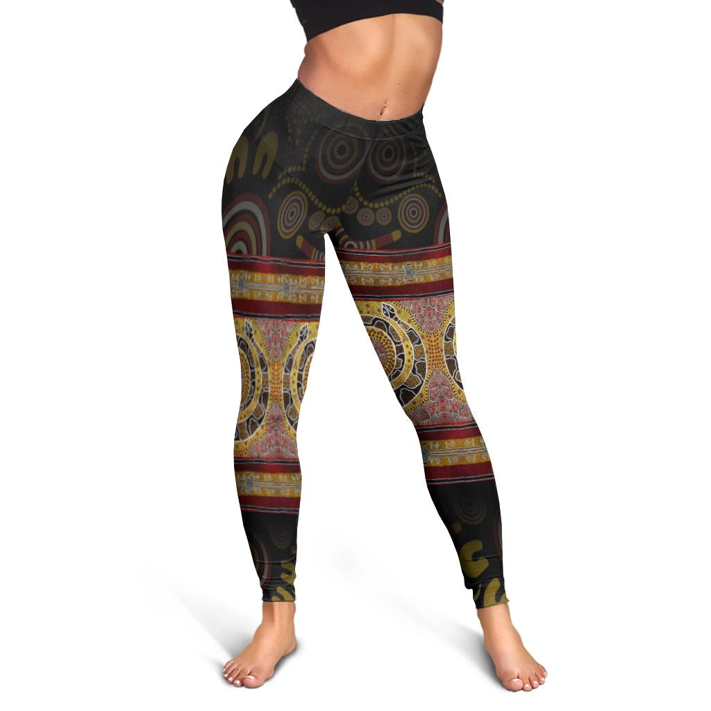 Australia Leggings - Snake Dot Panting Art - Vibe Hoodie Shop