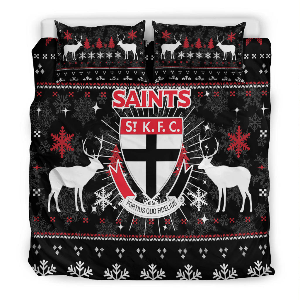 St Kilda Bedding Set - Christmas Ugly Style - - Vibe Hoodie Shop