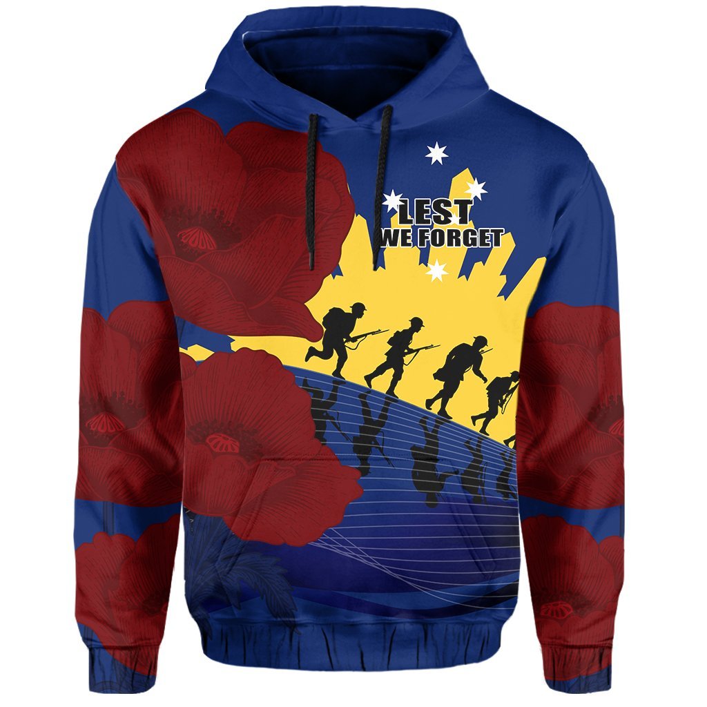 Australia ANZAC Hoodie - Lest We Forget - Vibe Hoodie Shop