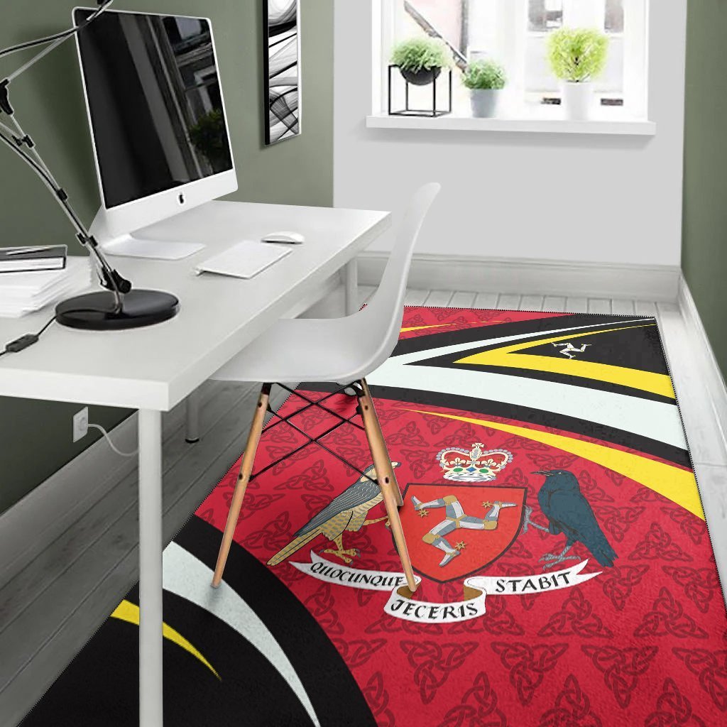 Isle Of Man Celtic Area Rug - Legend of Isle Of Man - Vibe Hoodie Shop