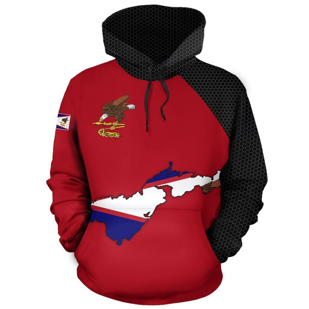 American Samoa Map Hoodie - Vibe Hoodie Shop