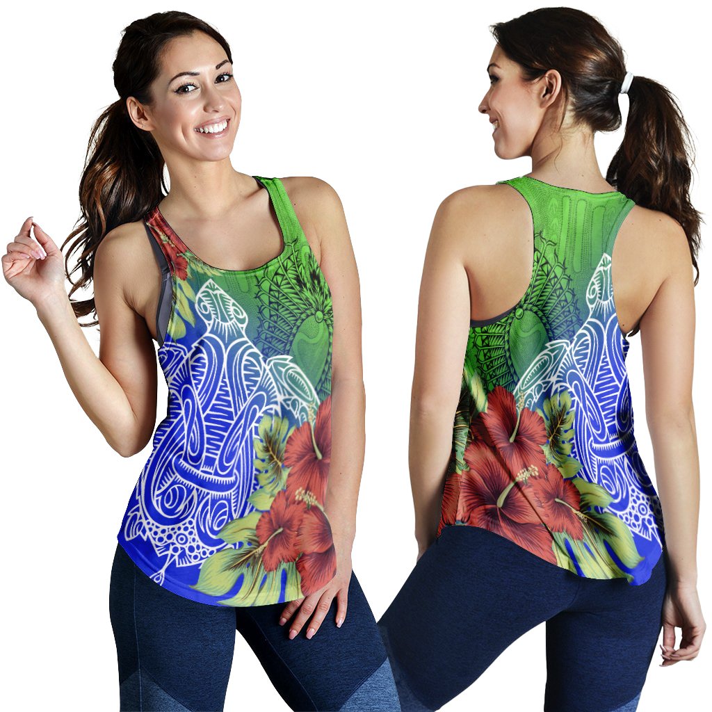 Torres Strait Islanders Women's Tank - Ocean Hibiscus - Vibe Hoodie Shop