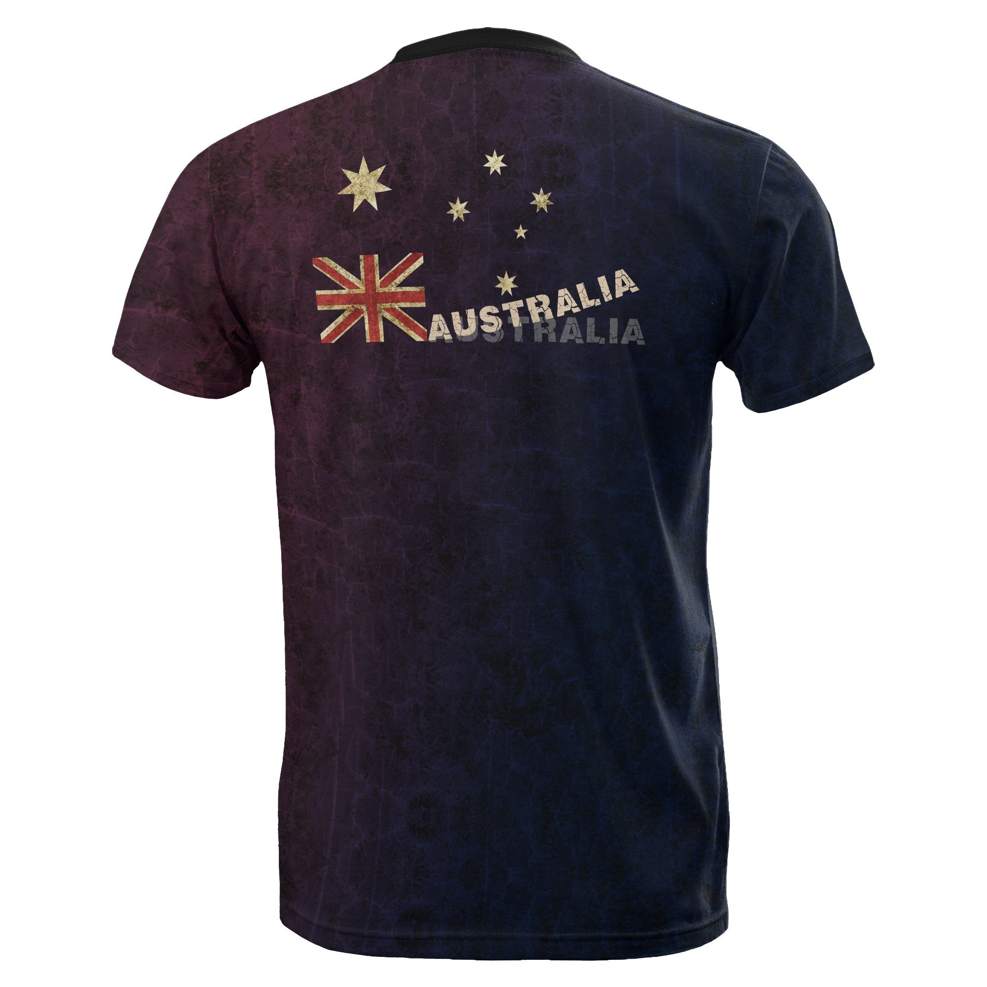 T shirt - Aus Flag T shirt Australia Kangaroo Symbol - Unisex - Vibe Hoodie Shop