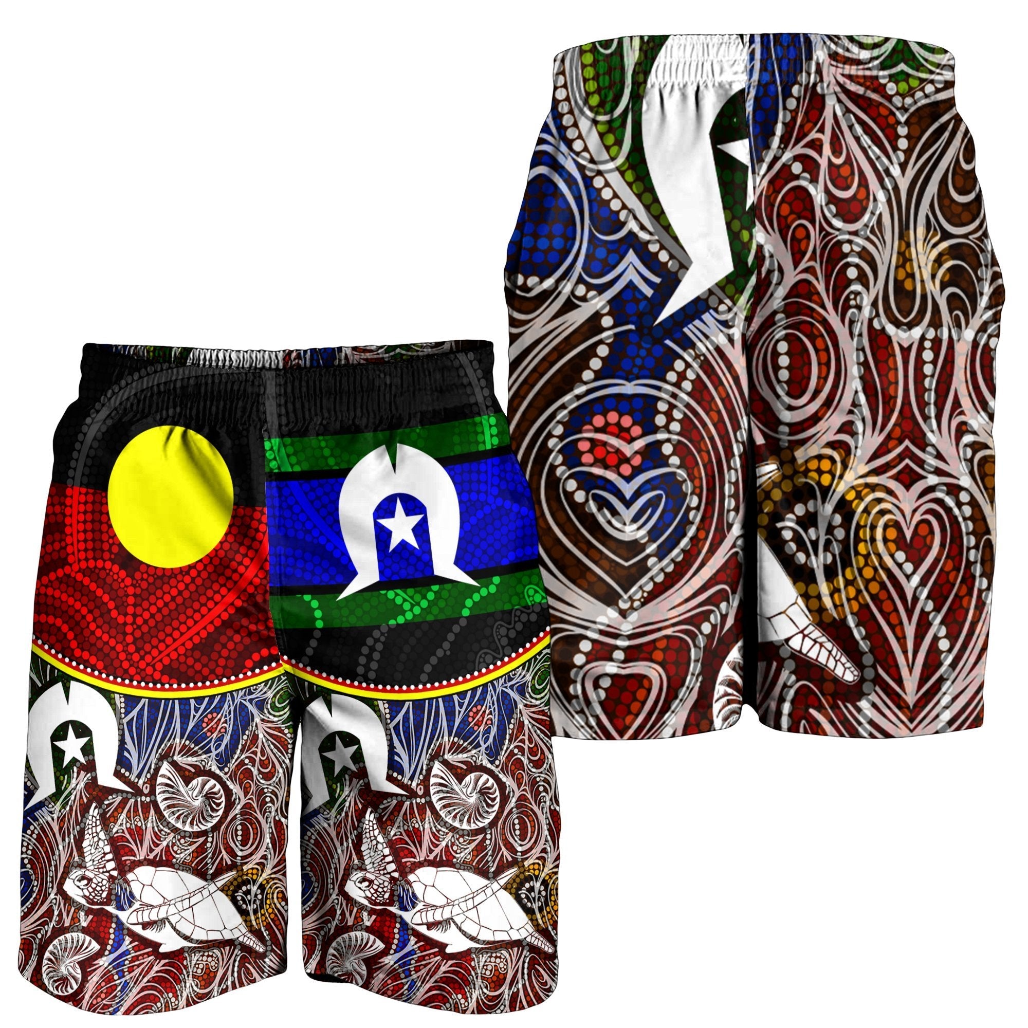 Men's Short - Aboriginal Dot In NAIDOC Week Style - Vibe Hoodie Shop