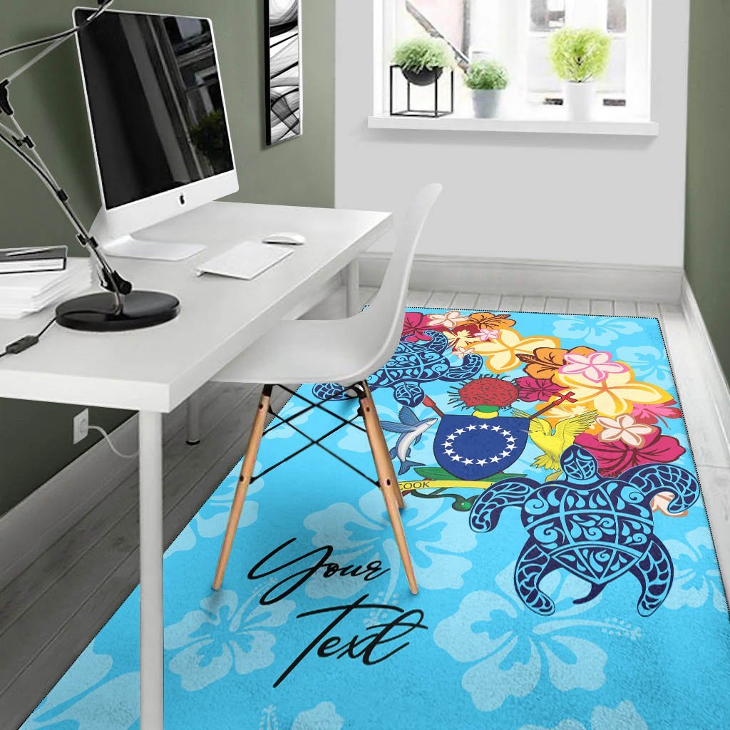 Cook Islands Area Rug - Custom Personalised Tropical Style - Vibe Hoodie Shop