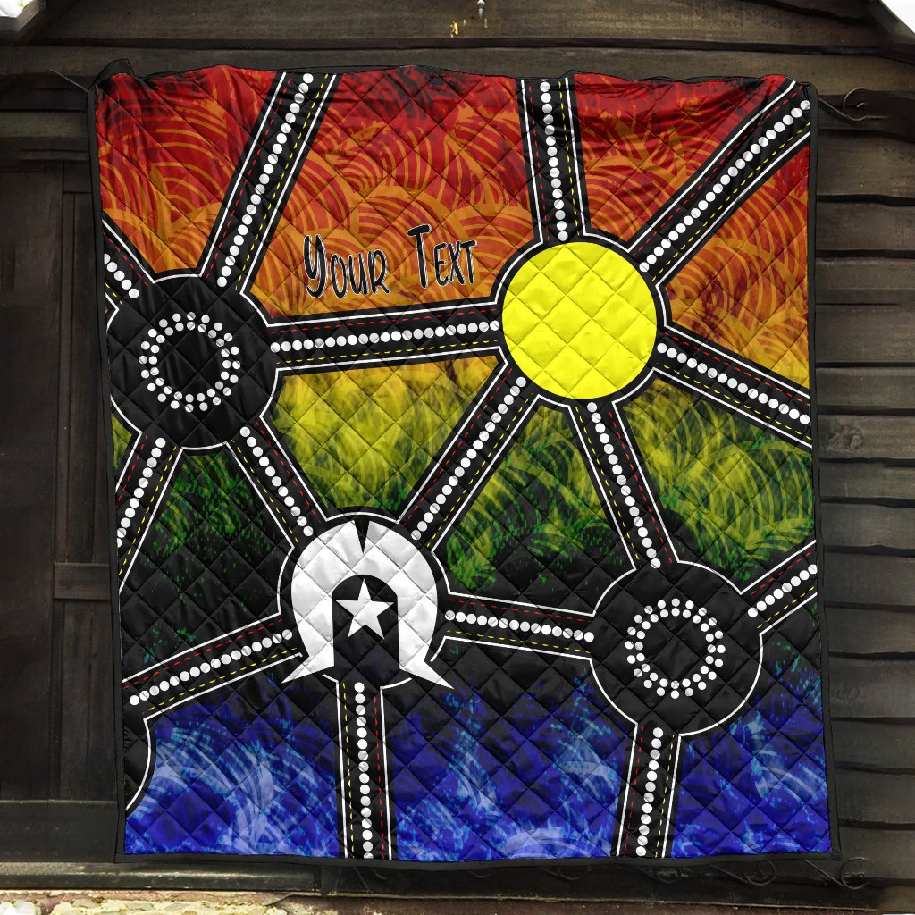 Custom NAIDOC Week 2021 Quilt, Aboriginal Geometric Style - Vibe Hoodie Shop