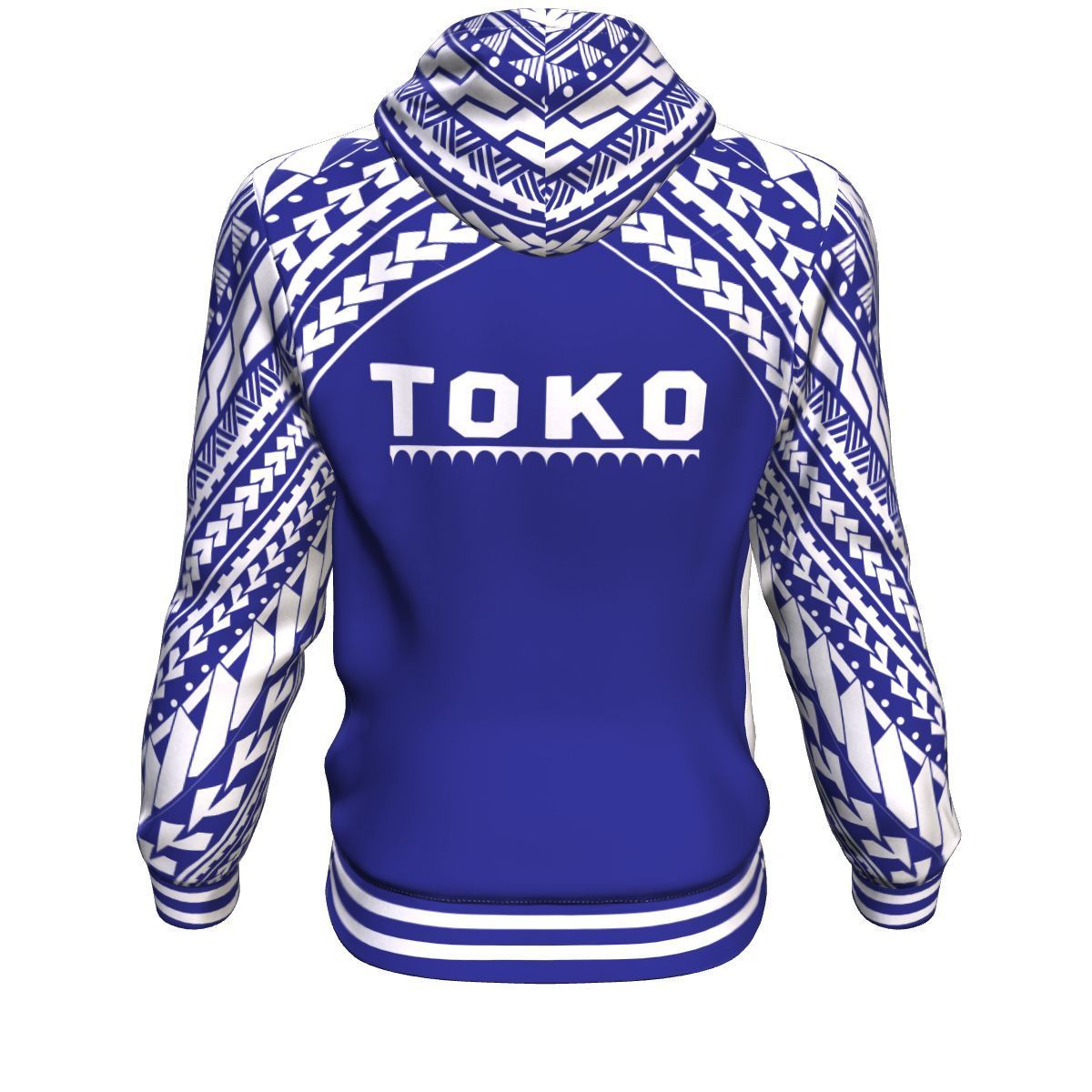 Coat Of Arms Tonga All Over Hoodie Blue - Vibe Hoodie Shop