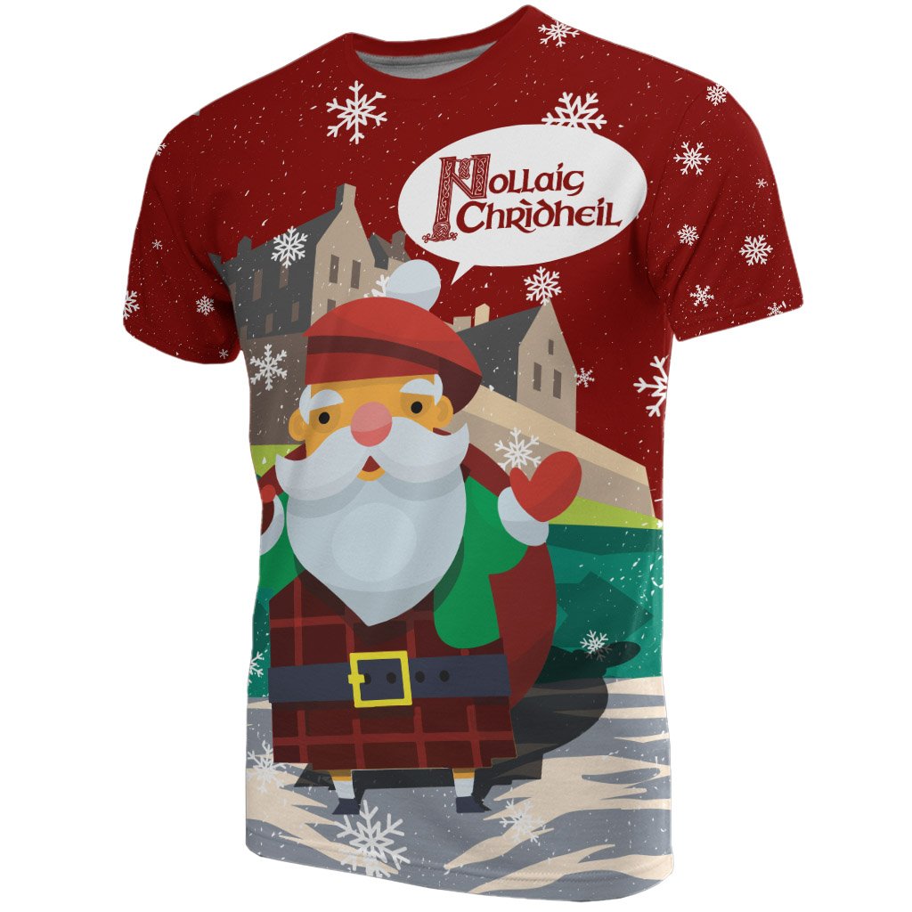 Scotland Christmas T shirt - Nollaig Chridheil - Vibe Hoodie Shop