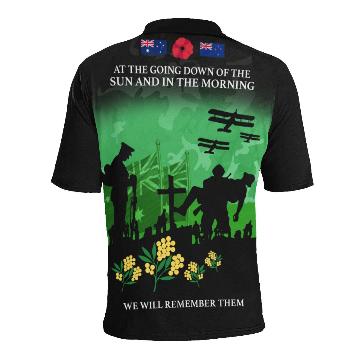 Polo Shirt - ANZAC Shirt Lest We Forget Ver02 - Unisex - Vibe Hoodie Shop