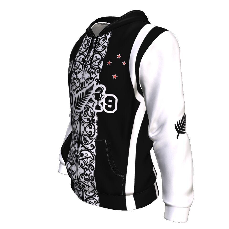 Rugby 2019 Hoodie Maori New Zealand K5 Black - Vibe Hoodie Shop