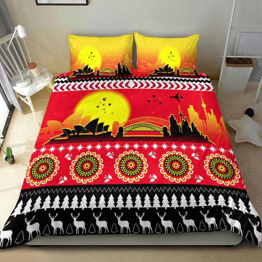 Australia Christmas Bedding Set Proud Sydney Opera House - Vibe Hoodie Shop