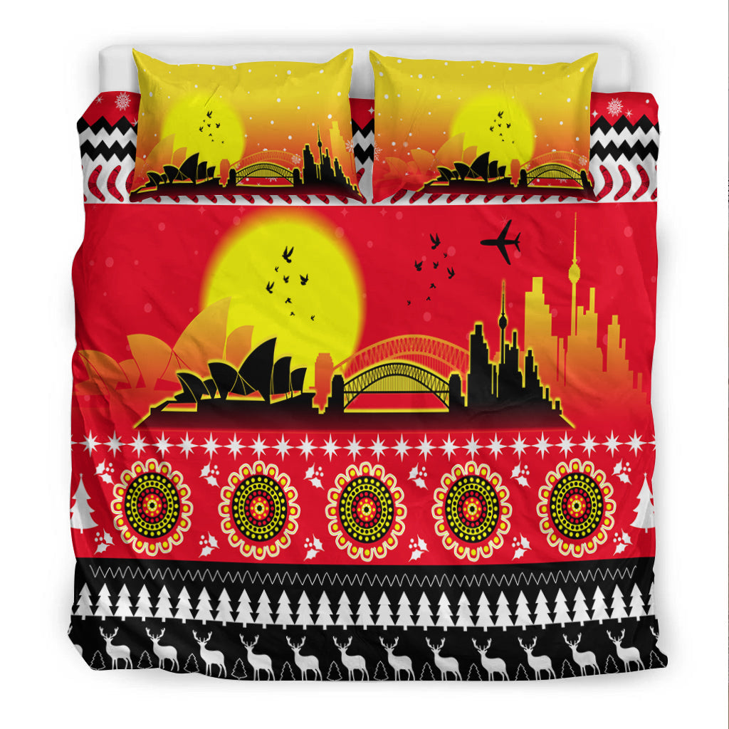 Australia Christmas Bedding Set Proud Sydney Opera House - Vibe Hoodie Shop