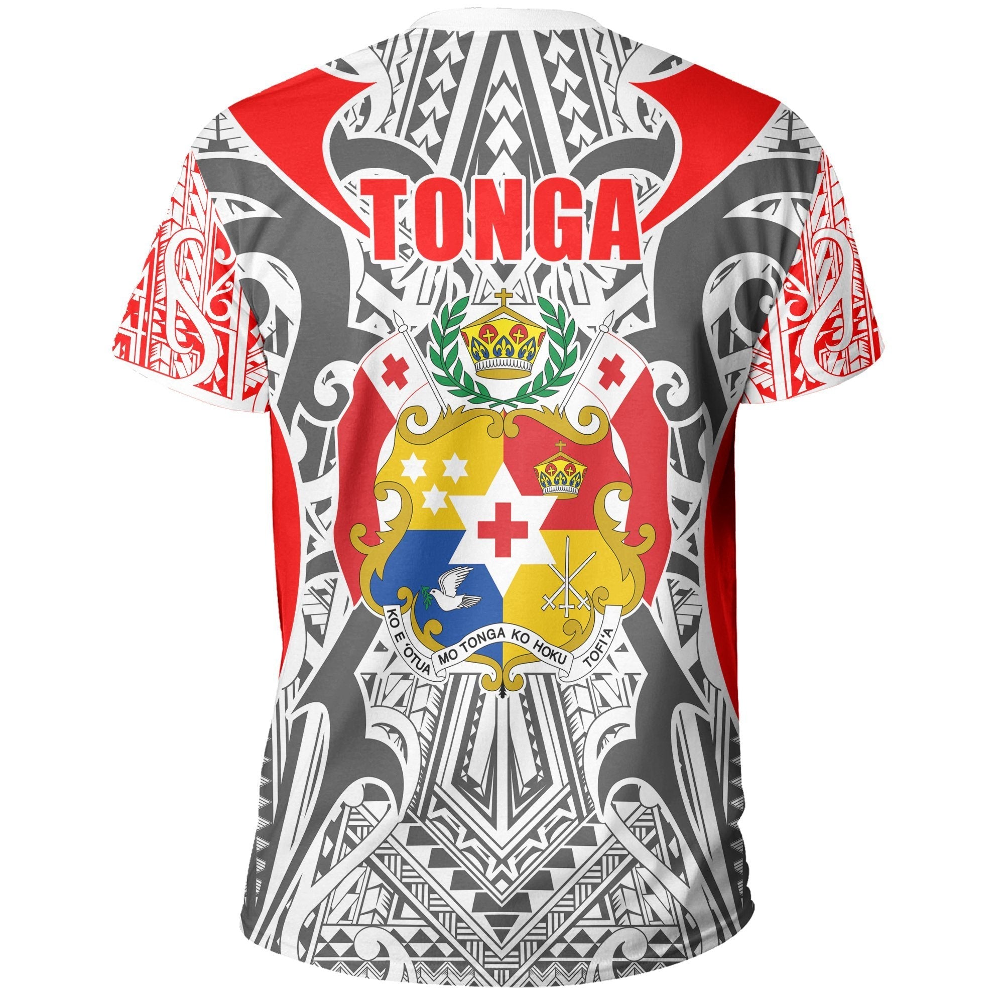 Tonga T shirt - Kingdom Of Tonga Tee - White Ver - Vibe Hoodie Shop