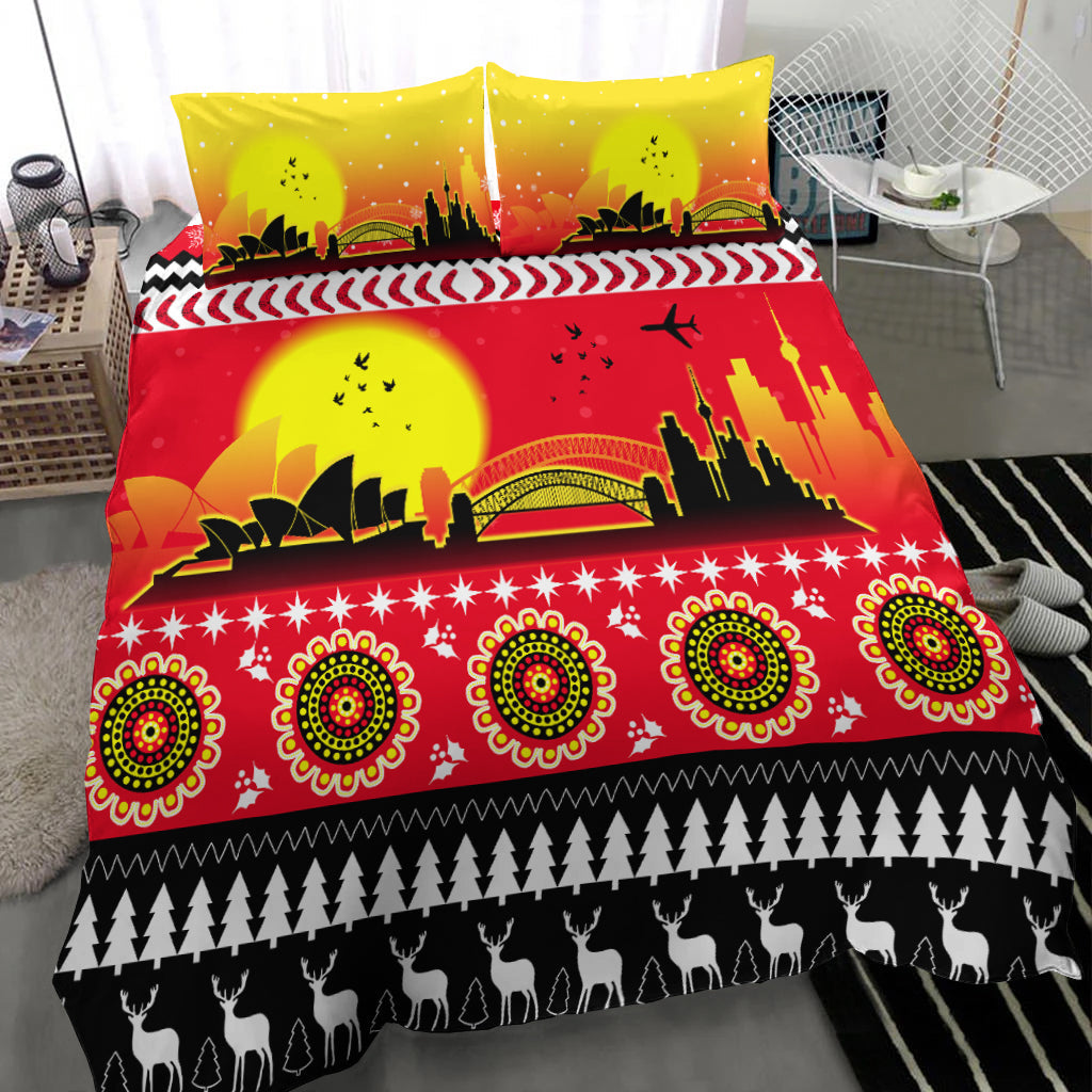 Australia Christmas Bedding Set Proud Sydney Opera House - Vibe Hoodie Shop