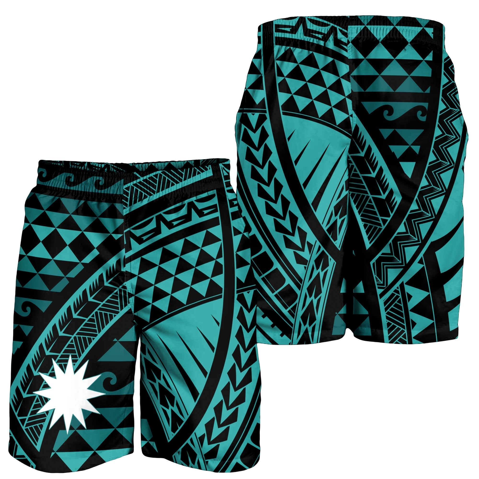 Nauru Men's Short - Tribal Seamless Pattern - Vibe Hoodie Shop