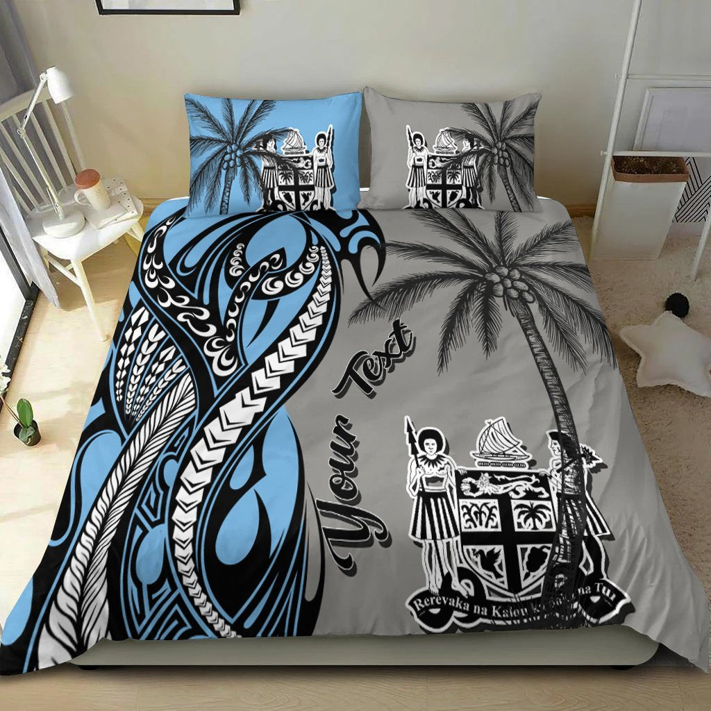 Fiji Custom Personalized Bedding Set - Classical Coconut Tree - Vibe Hoodie Shop