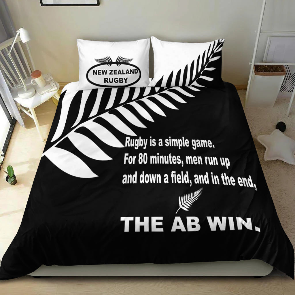 New Zealand Rugby Bedding Set - The AB Win - LT20 - Vibe Hoodie Shop